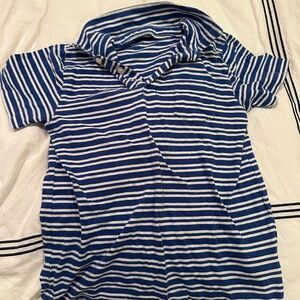 Crewcuts Blue and White Striped Polo